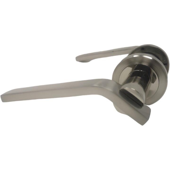 Satin Nickel Lever on Rose - Decor Handles