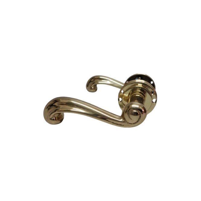 "Scroll" - Mariva Solid Brass Italian door handles on rose - Decor Handles - door handle on rose
