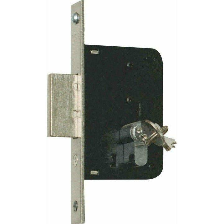 Security Gate Lock - 40mm Backset Deadlock - Decor Handles