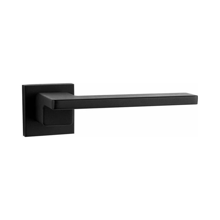 Slim lever handle on rose with step - Decor Handles