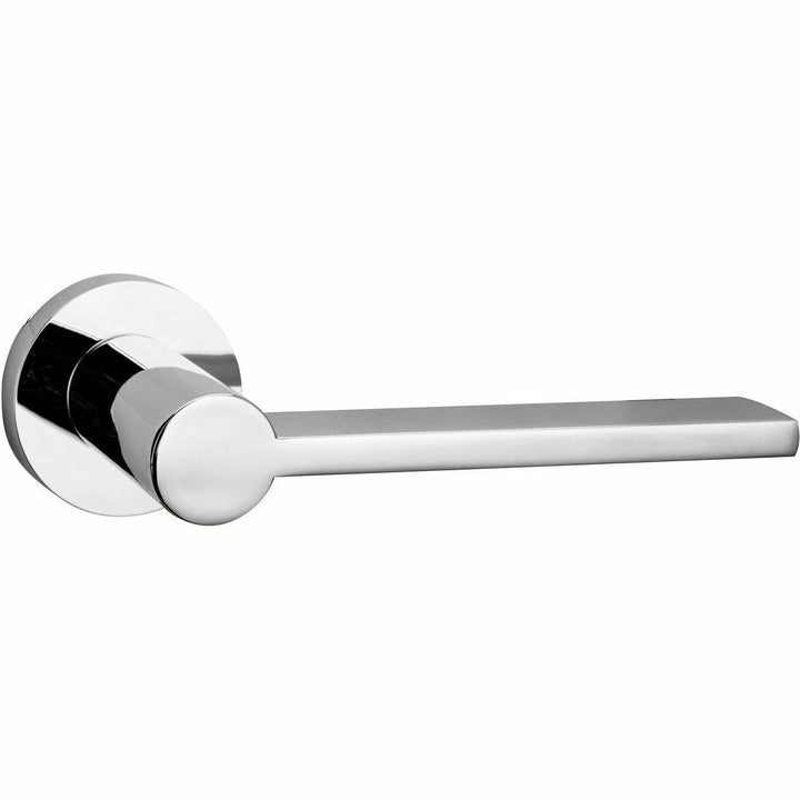 Slim lever handle on round rose - Decor Handles