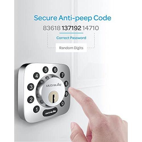 Smart Lock with Door Sensor, ULTRALOQ 5-in-1 Keyless Entry Door Lock with Built-in WiFi - Decor Handles
