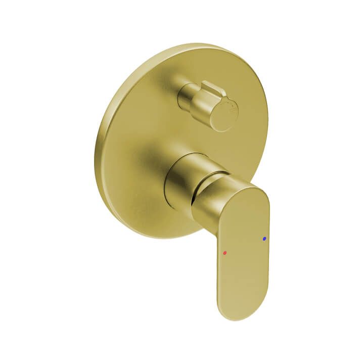 SOLACE (1312) Shower Mixer Concealed wDivert Single Lever -BCGD - Decor Handles - Bathroom Accessories