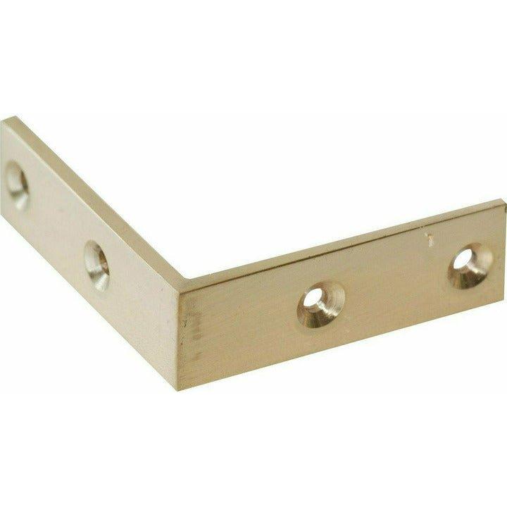 Solid brass chest corner strap - Decor Handles