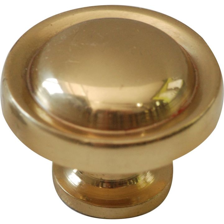 Solid Brass Classic Knob with Ring - 30mm - Decor Handles - cupboard handle