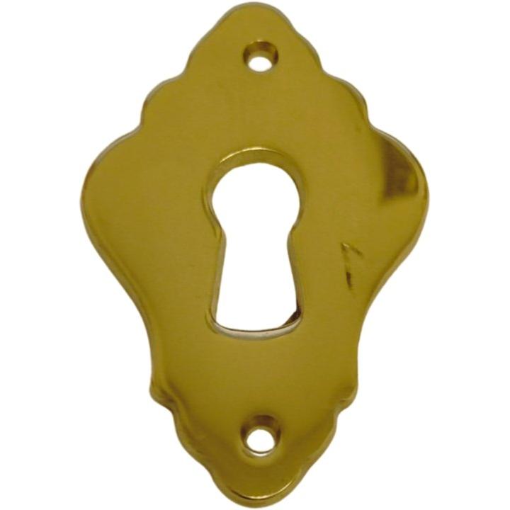 Solid Brass Keyplate for Antique Cupboards - Decor Handles