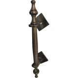 Solid brass pull handle with finials - 220mm - Decor Handles - PULL HANDLES