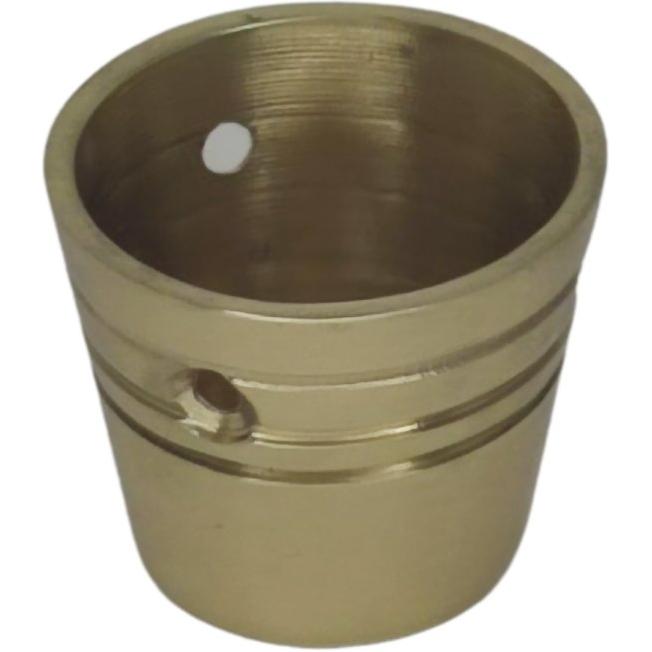 Solid brass round end cup (32mm) - Decor Handles