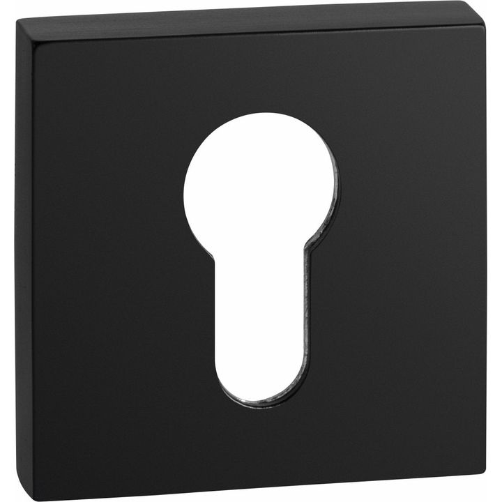 Square Brushed Stainless Steel Key Plates - Per Pair - Decor Handles