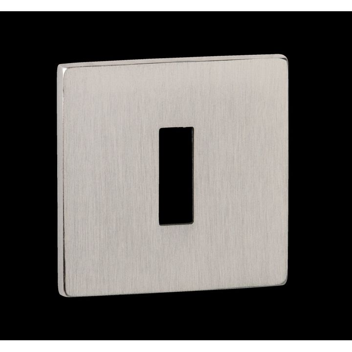 Square Brushed Stainless Steel Key Plates - Per Pair - Decor Handles - Escutcheon