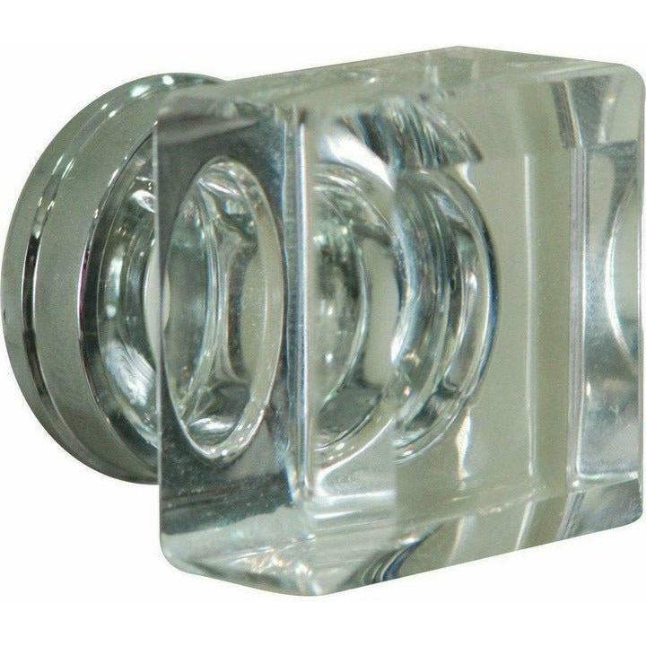 Square crystal knob - 34mm - Decor Handles