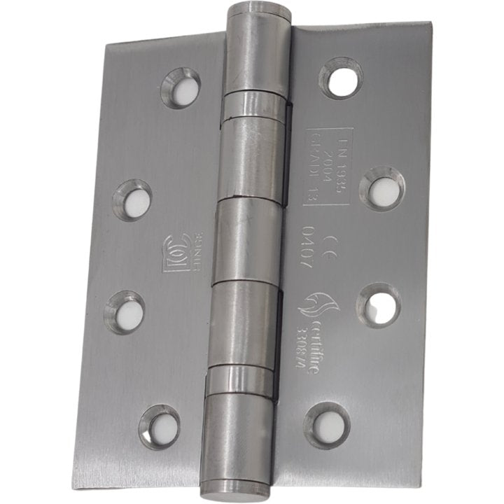 Stainless Steel Door Hinges - 100 X 75mm - Ball Bearing (201) - Decor Handles