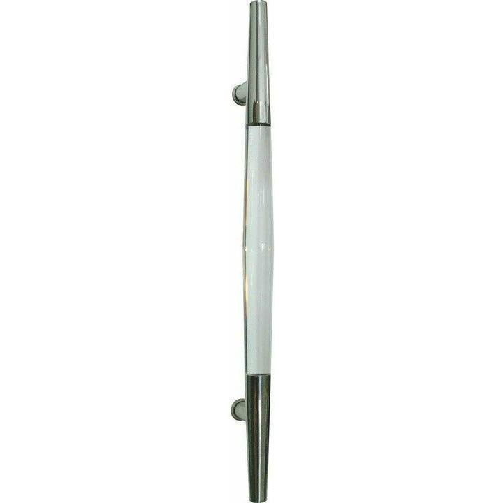 Tapered stainless steel and acrylic pull handle - Decor Handles