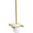 Toilet Brush & Holder - Brushed Brass
