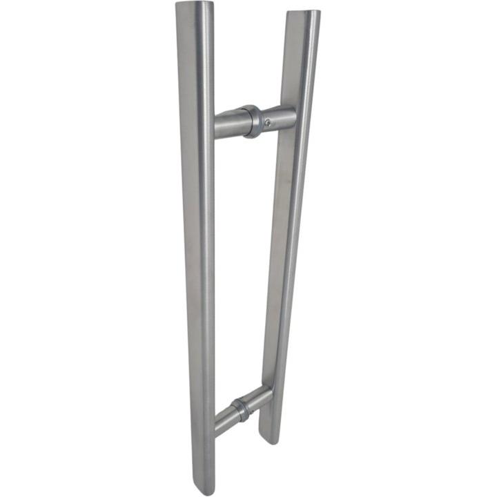 Tubular straight stainless steel pull handle - Decor Handles