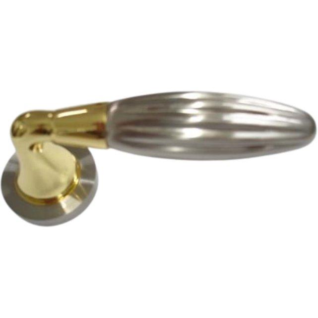 Two-Tone Lever Handle on Rose - Decor Handles