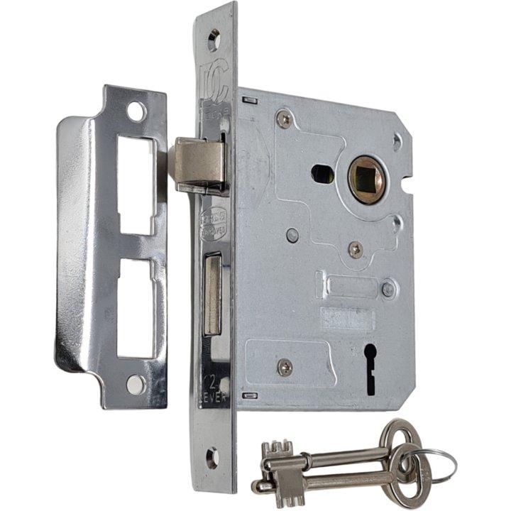 Victorian Lever Handle and Lock Set - Decor Handles